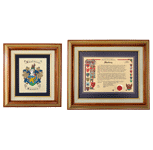 Gift Set Special - Family Name History & Coat-of-Arms [framed]
