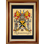 Majestic Parchment Hand-Painted (framed)