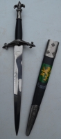 Hand-Painted Fleur De Lys Dagger